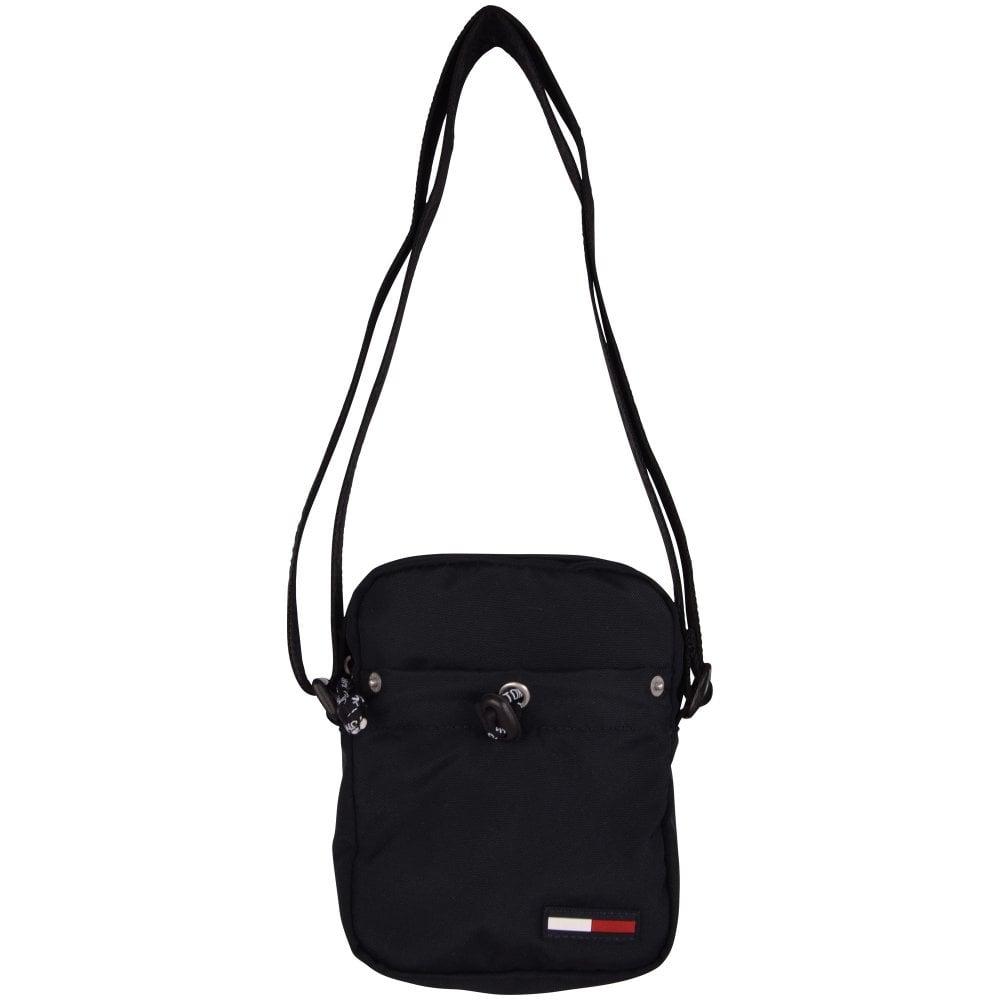 Tommy Hilfiger Synthetic Campus Logo Small Reporter Bag in Black for ...