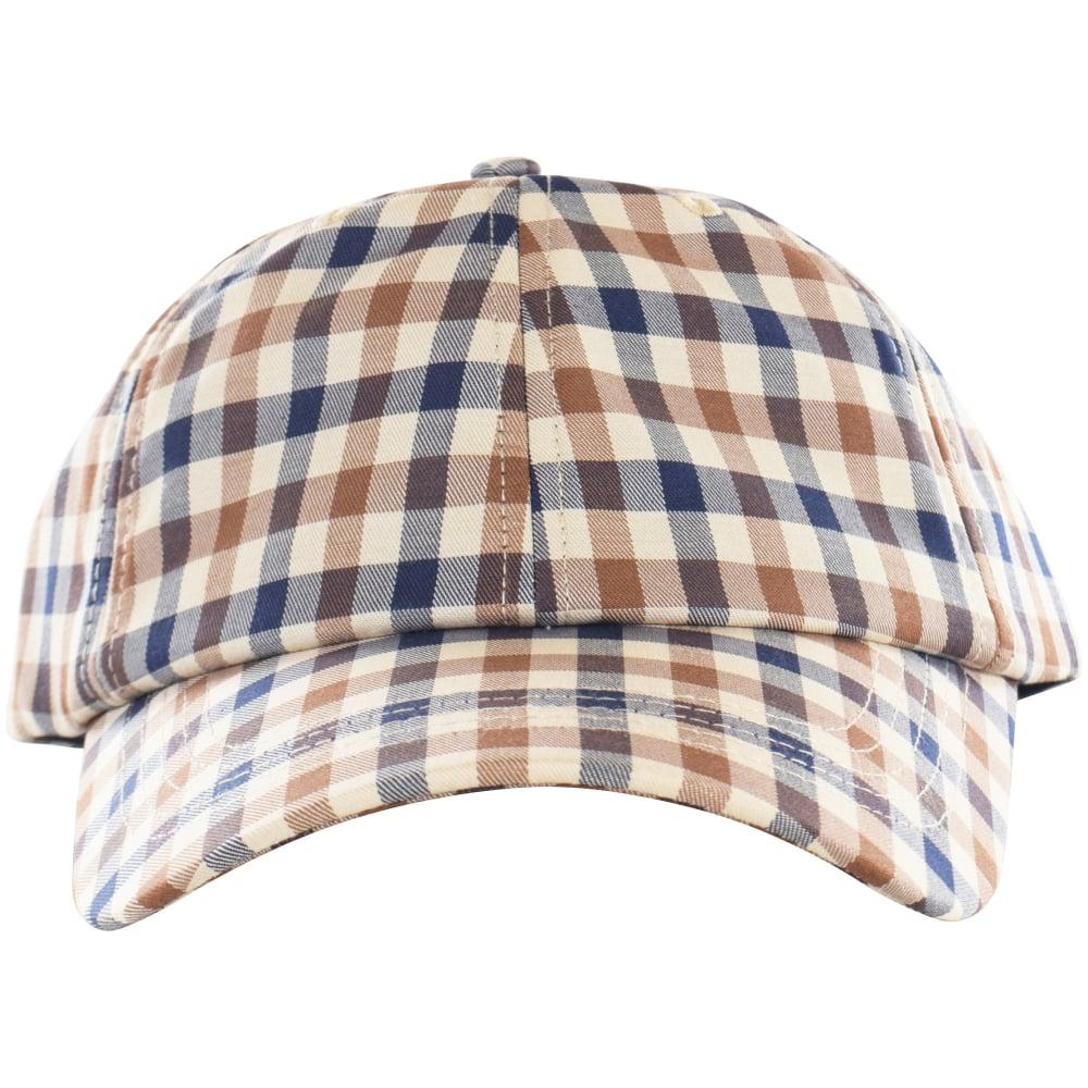 Aquascutum Abbot Club Check Baseball Cap for Men Lyst