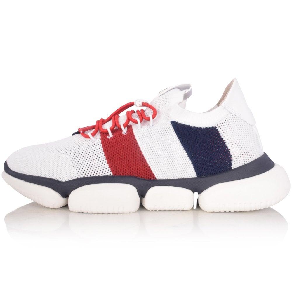 Moncler Bubble Sole Mesh Sneakers in White for Men | Lyst