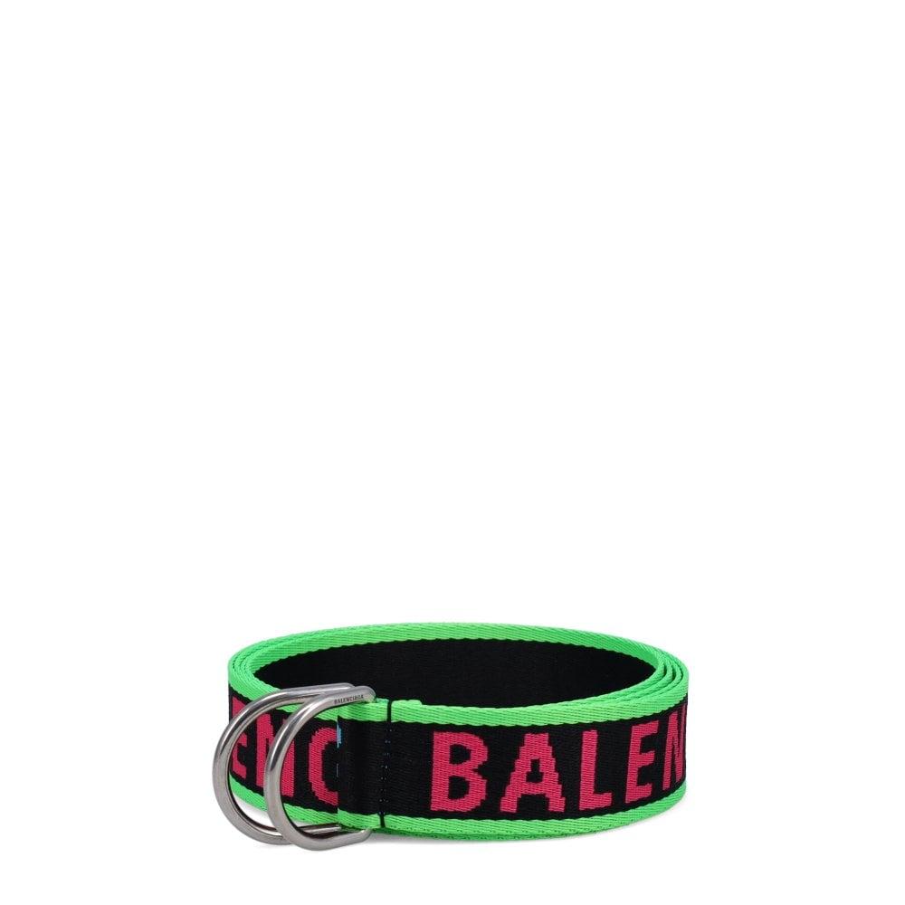 Balenciaga Neon D Ring Belt in Green for Men | Lyst