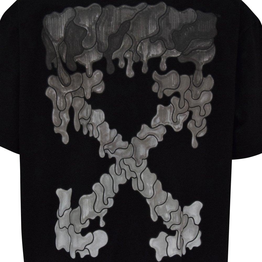 c/o Virgil Abloh Black Vertebrae Arrow Print Oversized T- shirt for Men |