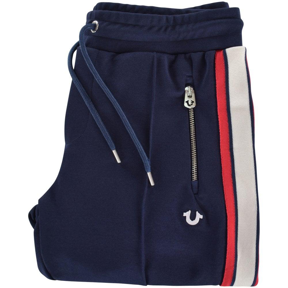 navy blue true religion sweatpants