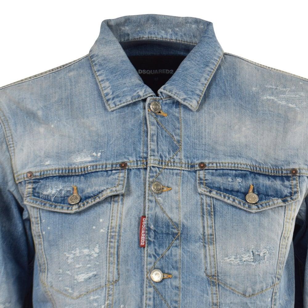 light distressed denim jacket