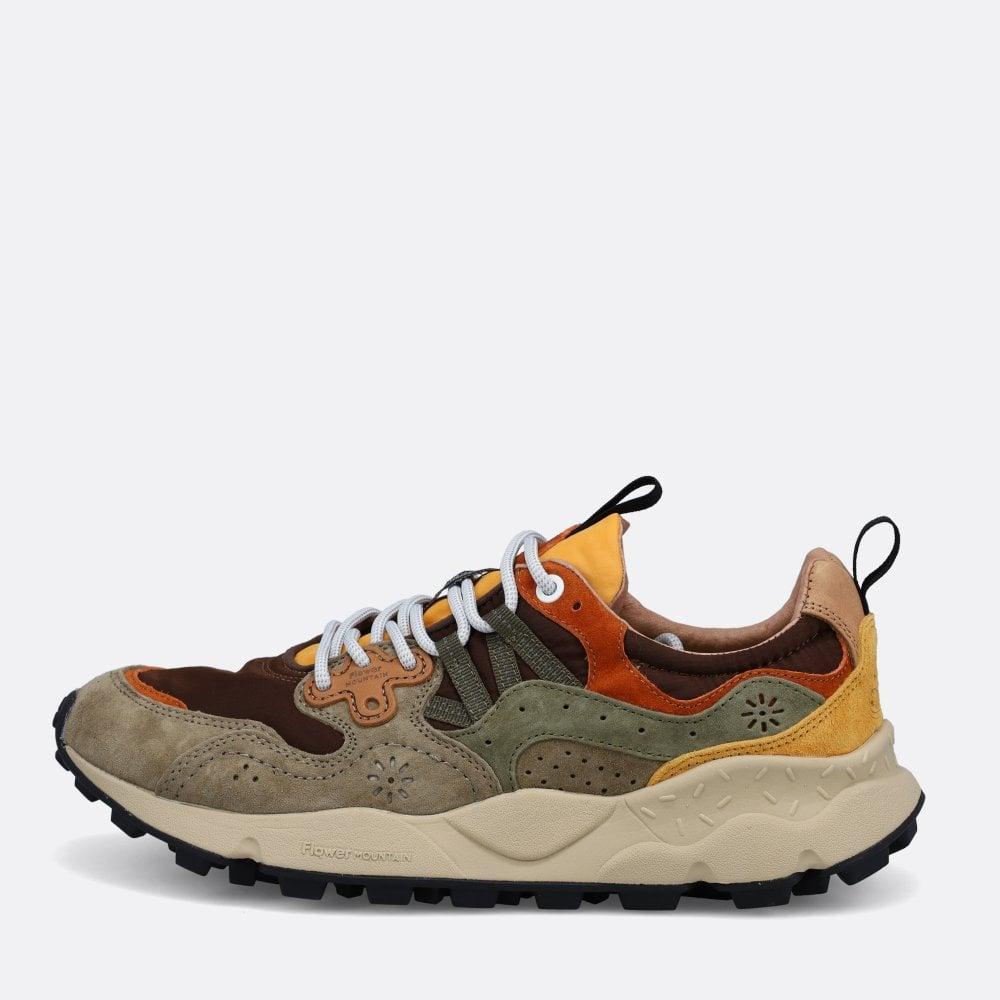 Flower Mountain Taupe & Brown Yamano 3 Sneakers for Men | Lyst