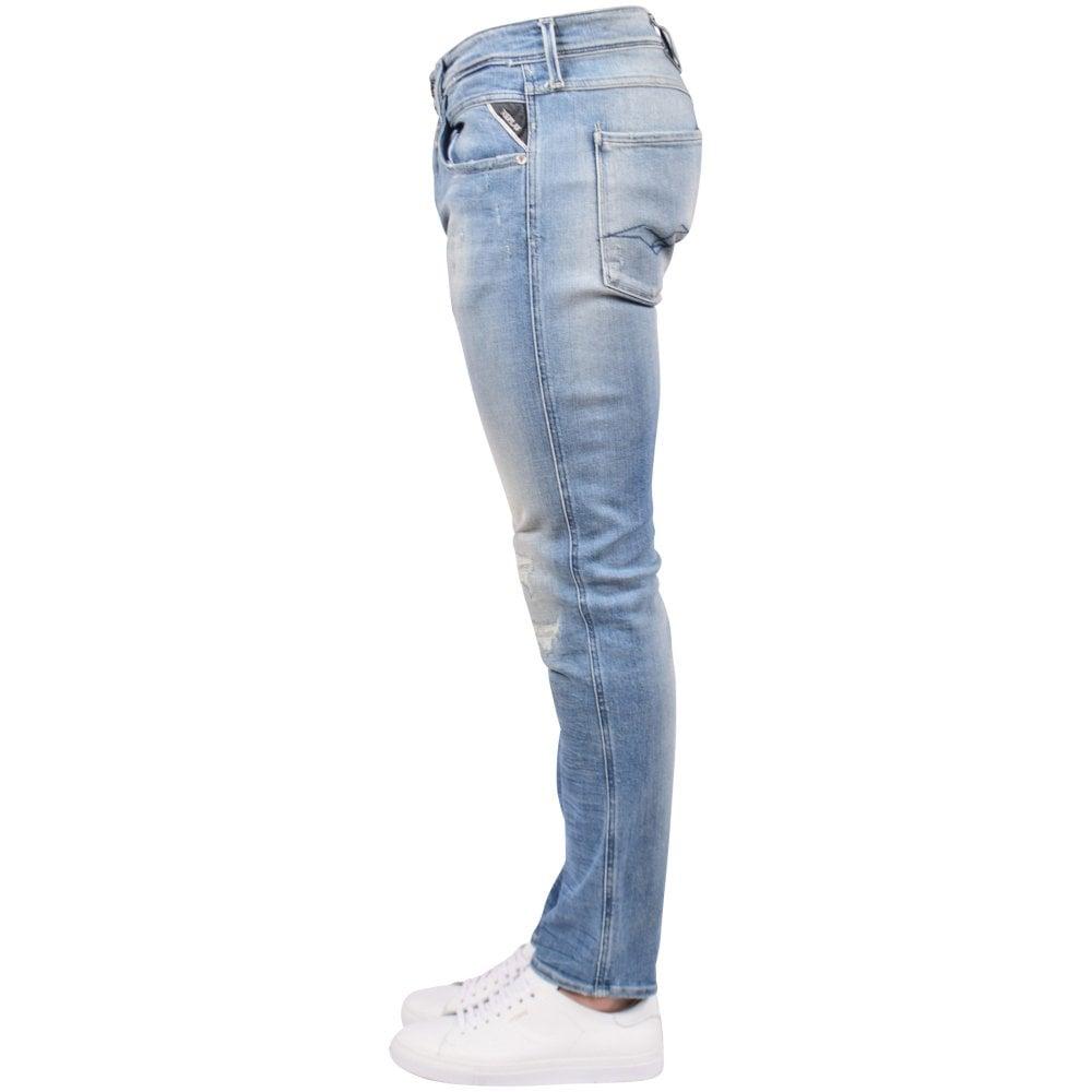 Mijnenveld gas Overblijvend Replay Light Blue Anbass Jeans for Men | Lyst