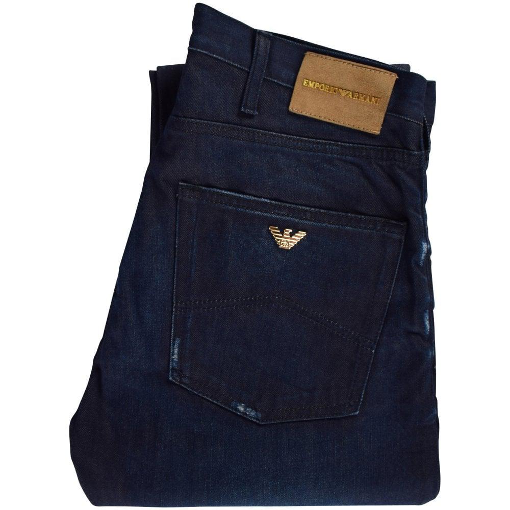 Emporio Armani Dark Blue J45 Regular Fit Jeans Men Lyst