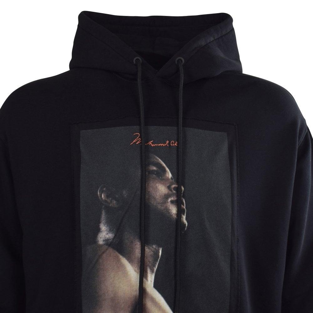Marcelo Burlon Muhammad Ali Hoodie in Black for Men | Lyst