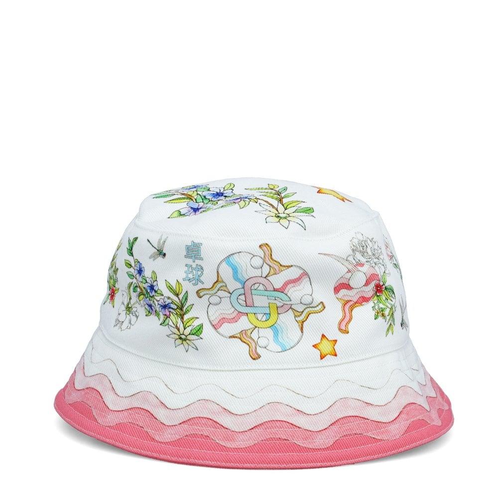 CASABLANCA Denim Ping Pong Bucket Hat 