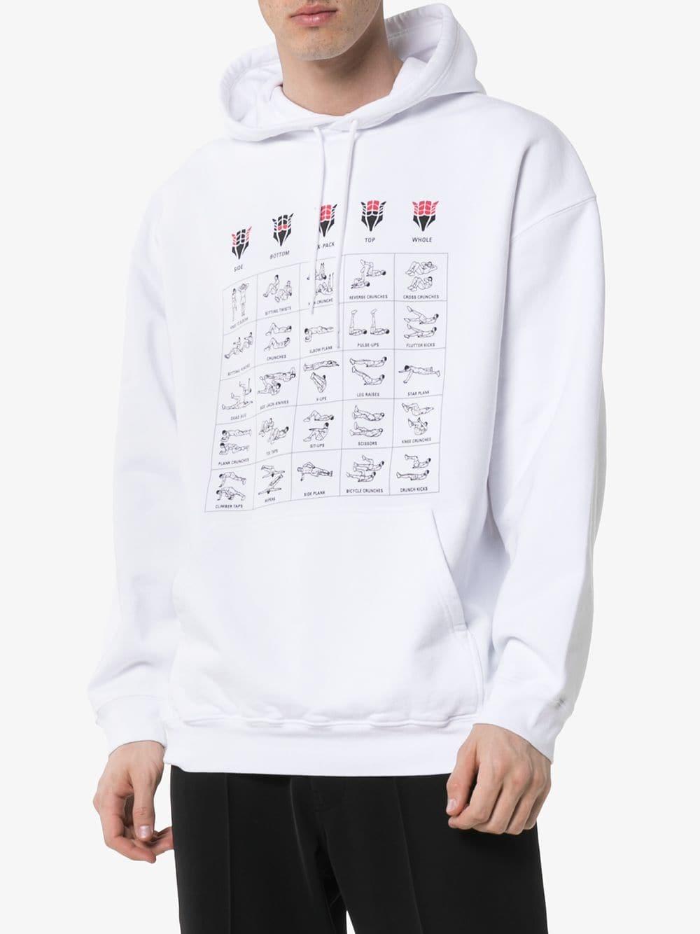 balenciaga hoodie mens white