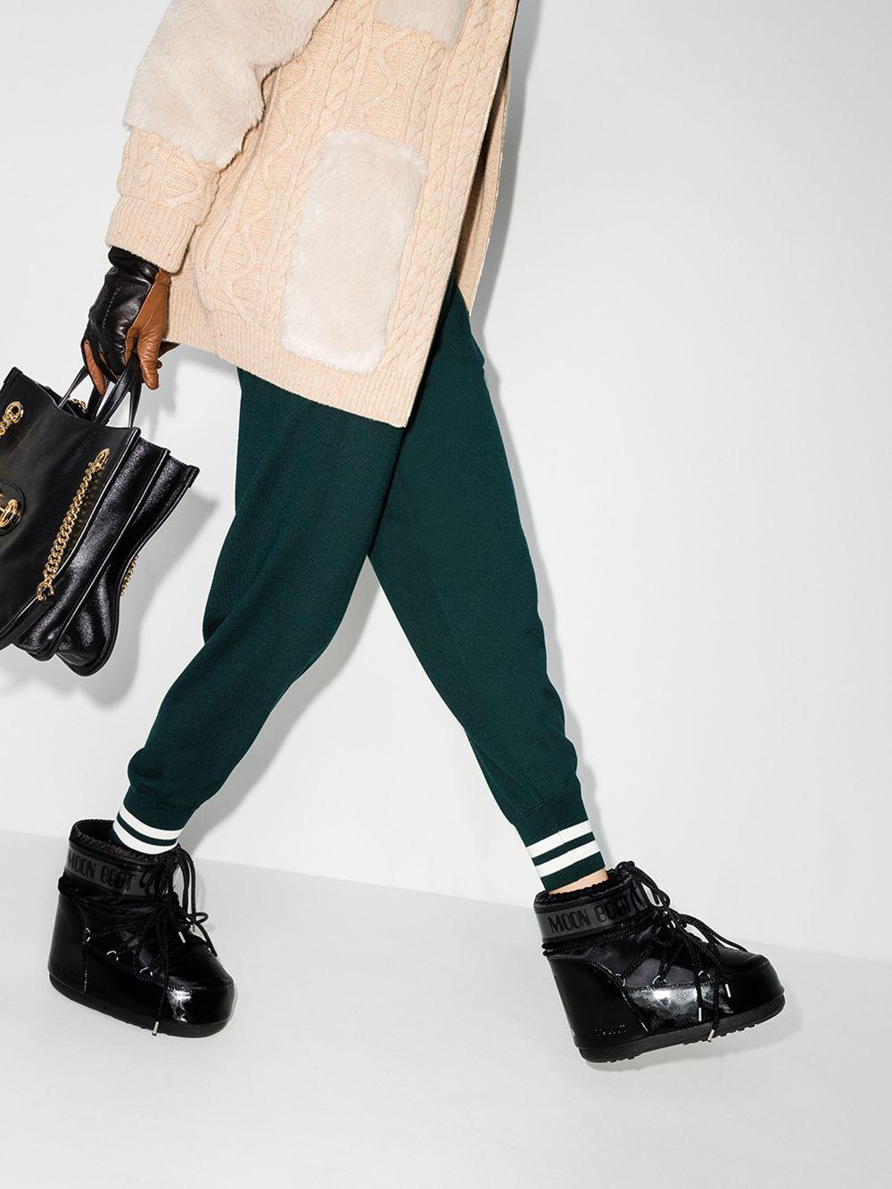 moon boot classic low glance boots black
