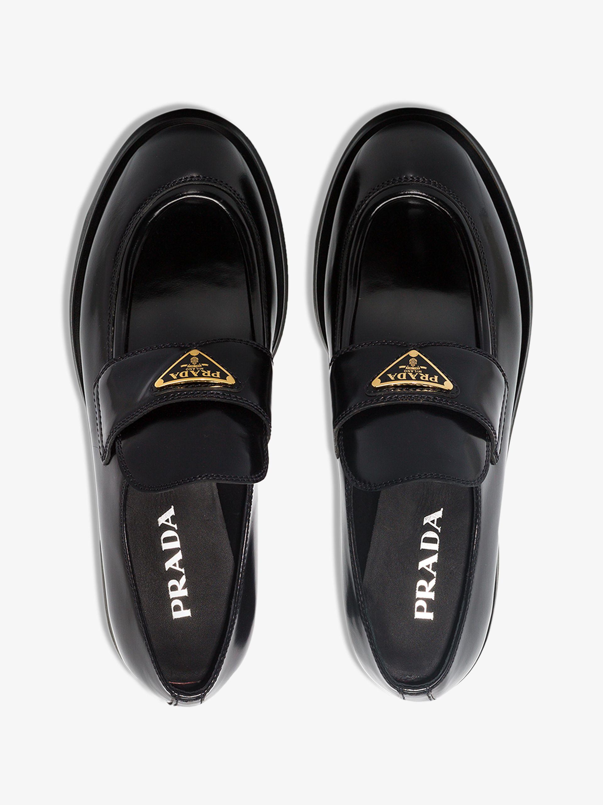 Prada Leather Chunky Logo Plaque 