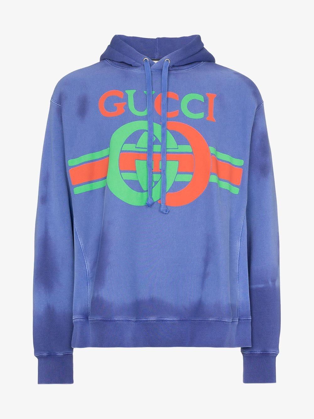 gucci rainbow logo hoodie