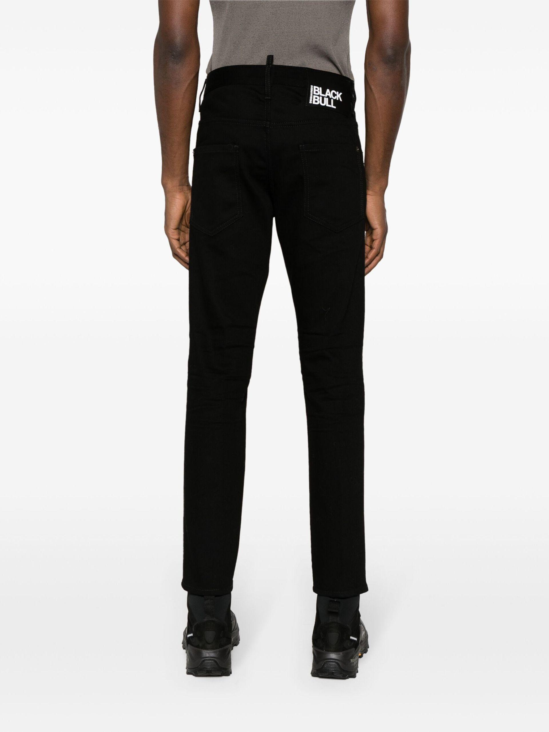 DSquared Mid rise Slim cut Jeans Men s Polyester spandex