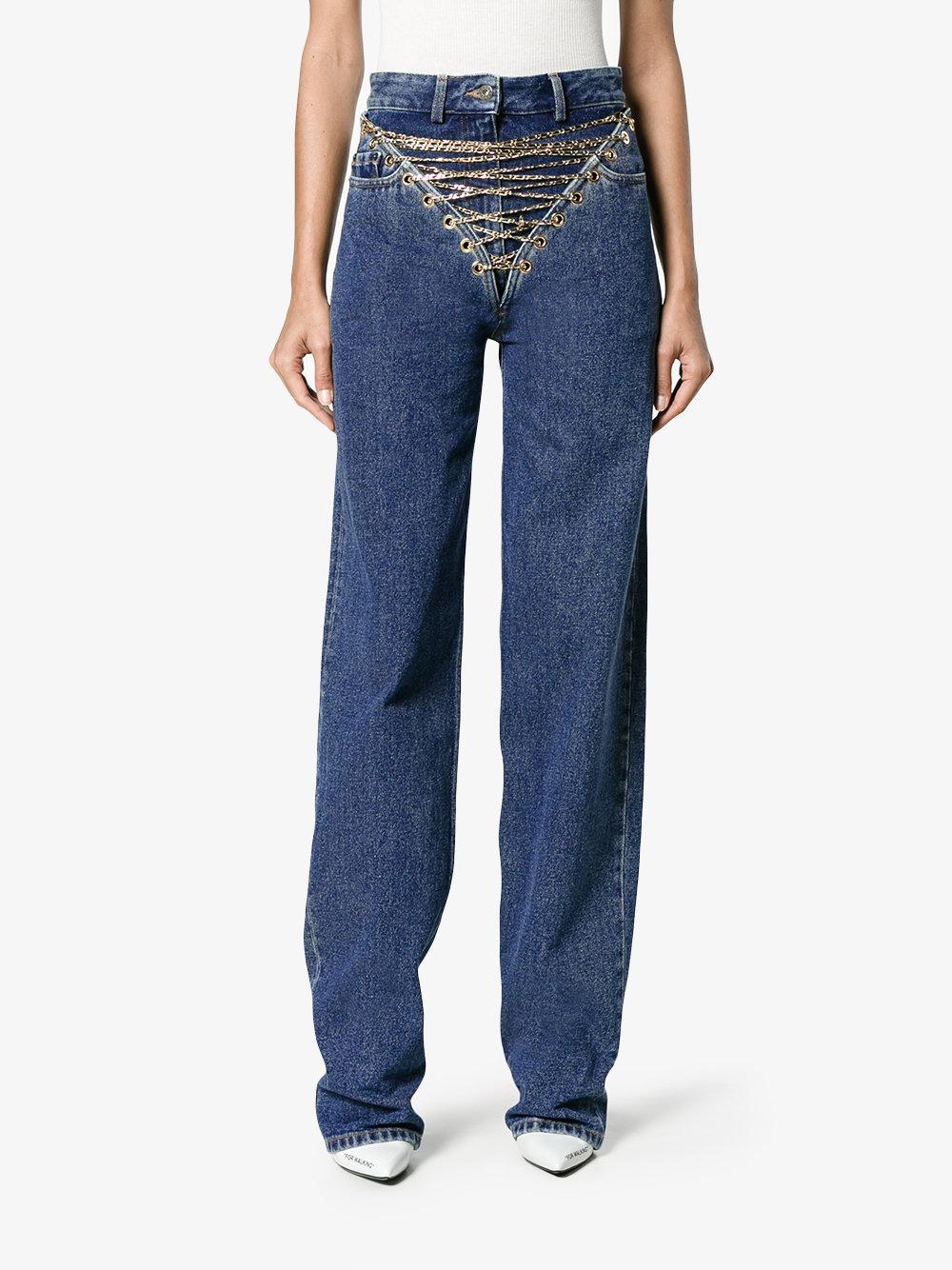 Y. Project Chained Jeans in Blue | Lyst