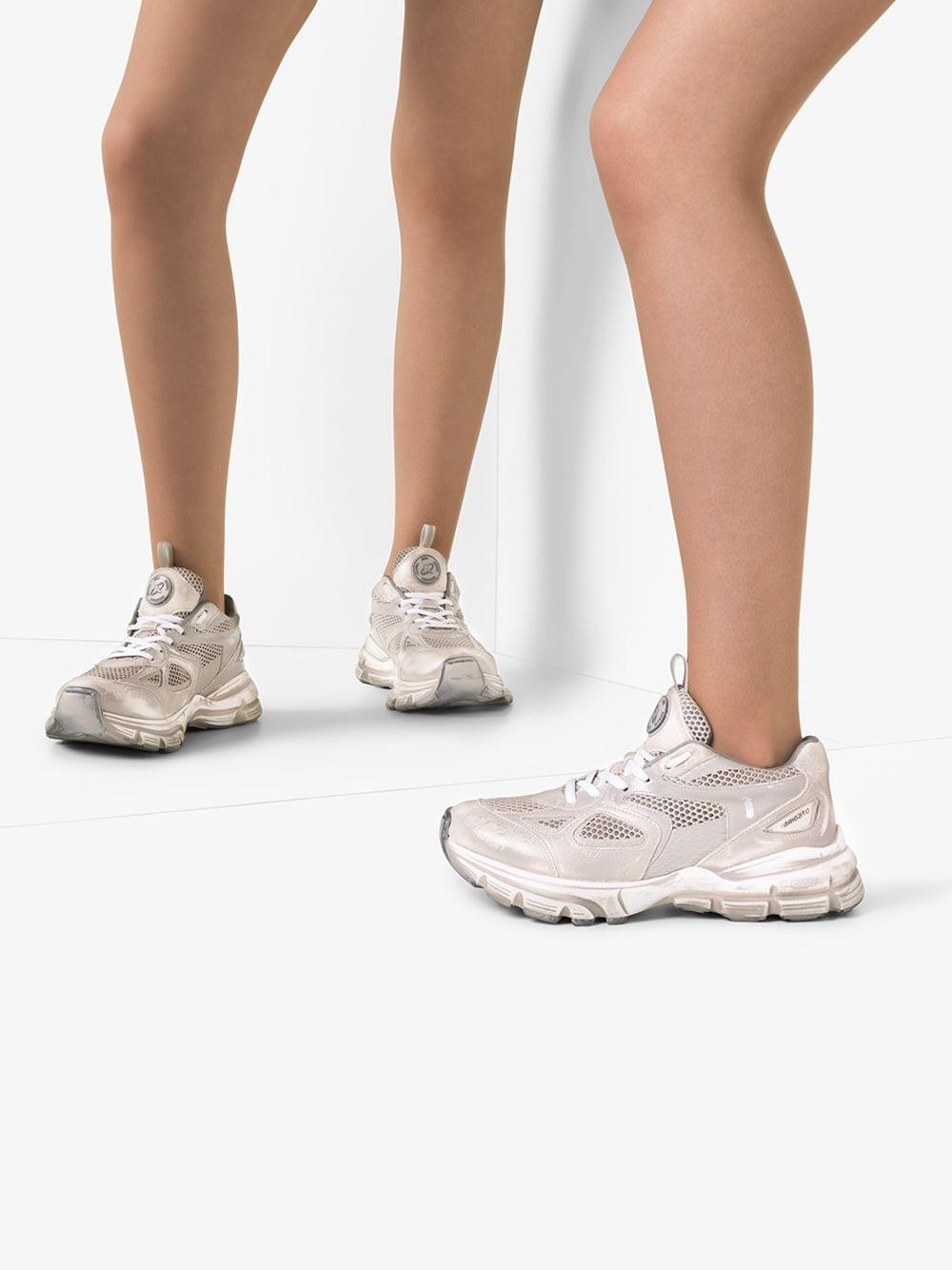 Axel Arigato Synthetic Neutrals Beige Marathon Runner Brushed Sneakers in  Natural - Lyst