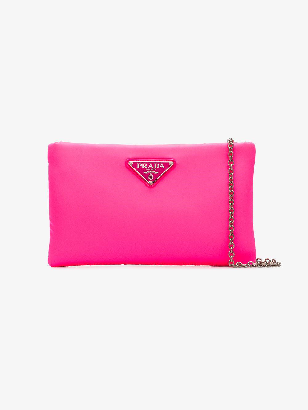 prada neon pink bag