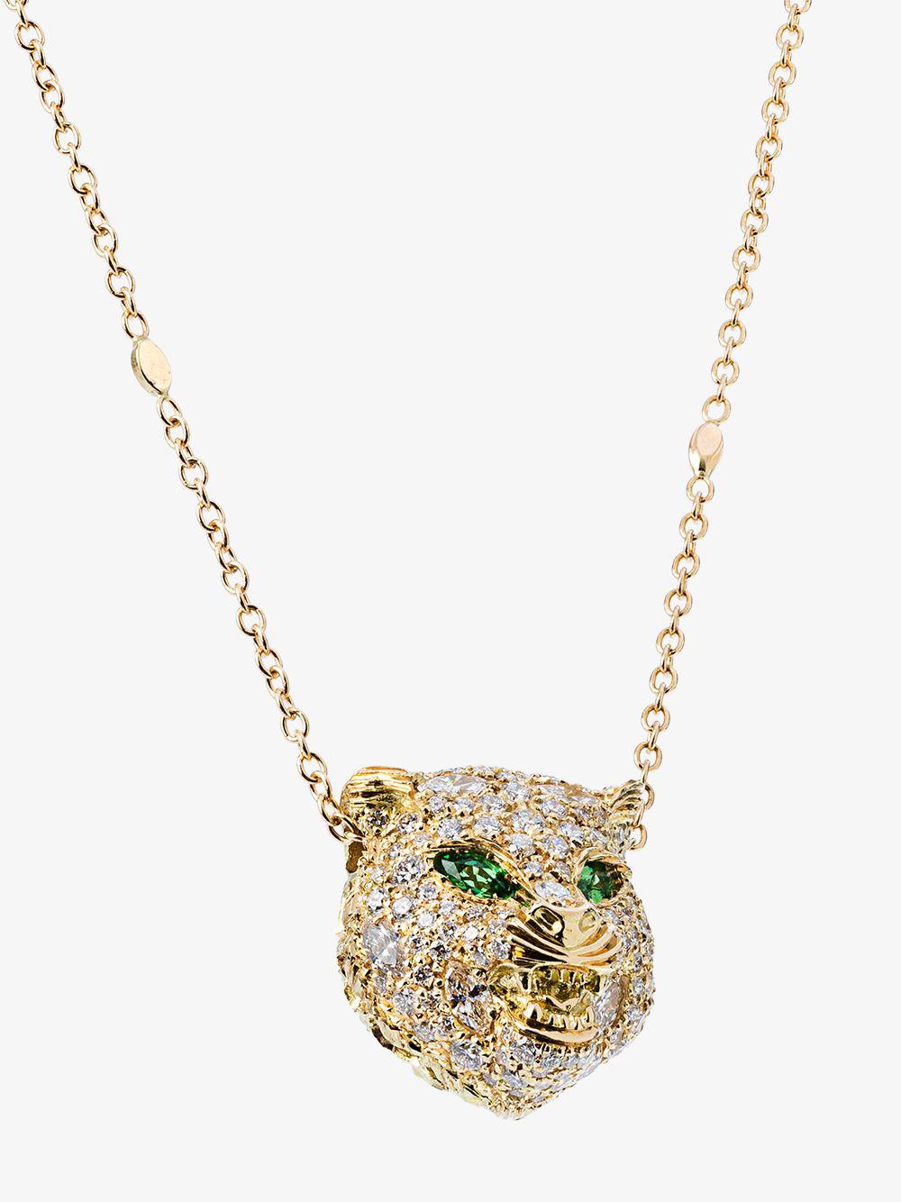 gucci cat necklace