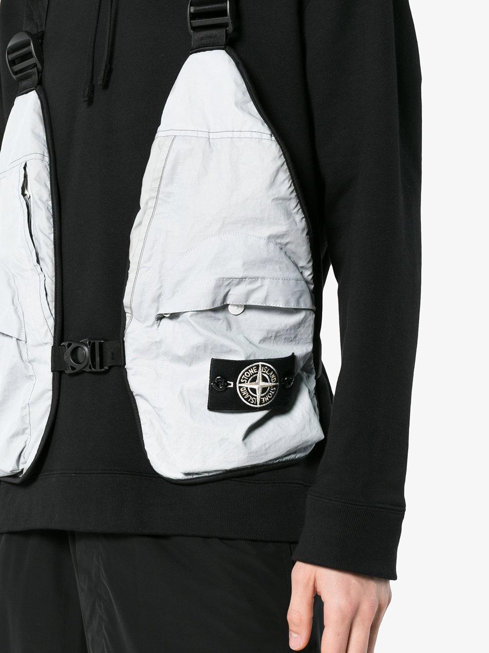 Stone Island Reflective Utility Vest in Grey for Men | Lyst UK