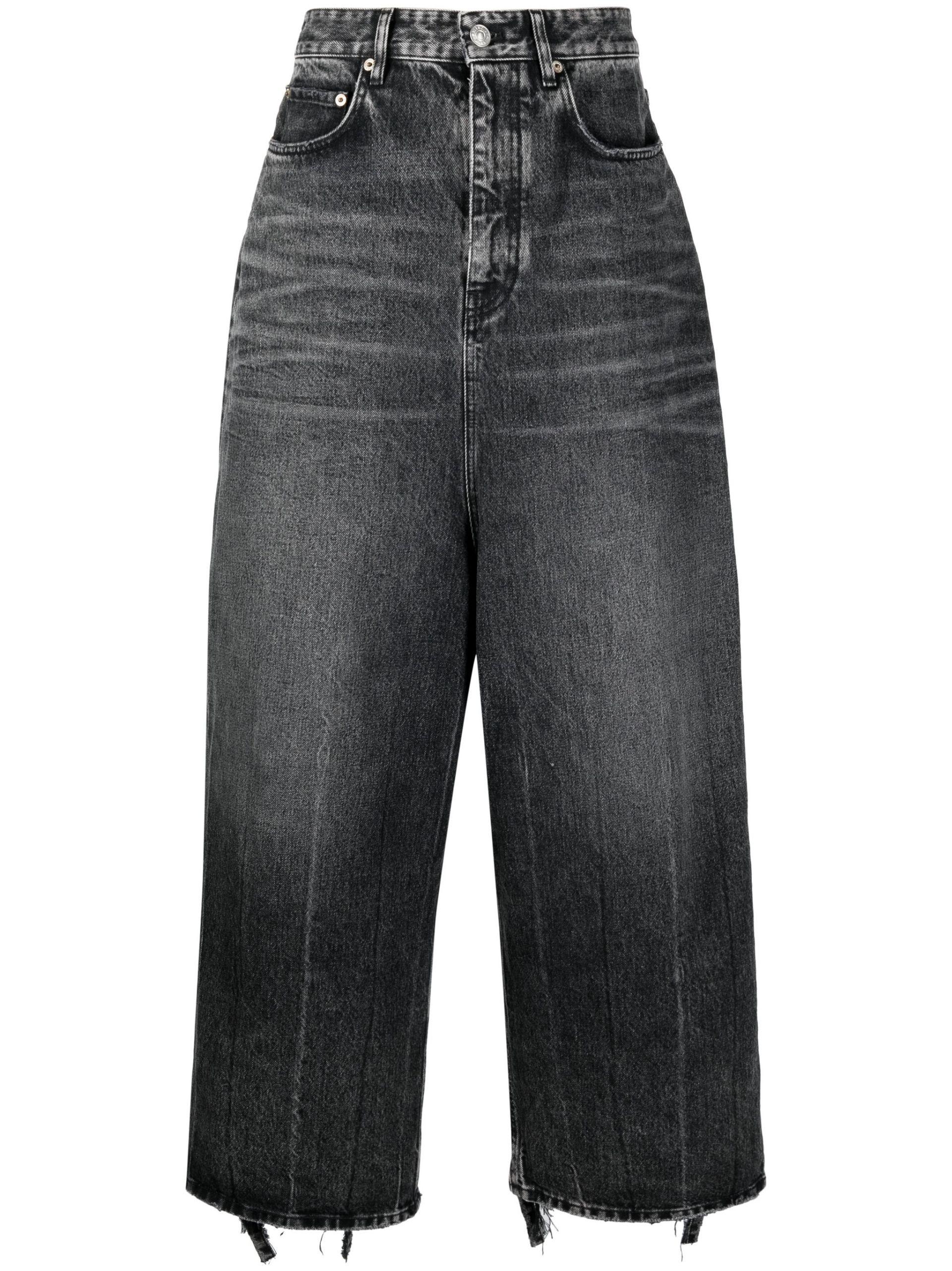 Balenciaga Low Crotch Jeans in Gray | Lyst