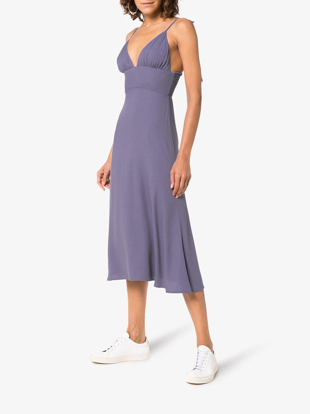 Reformation Talita Midi Dress in Pink 