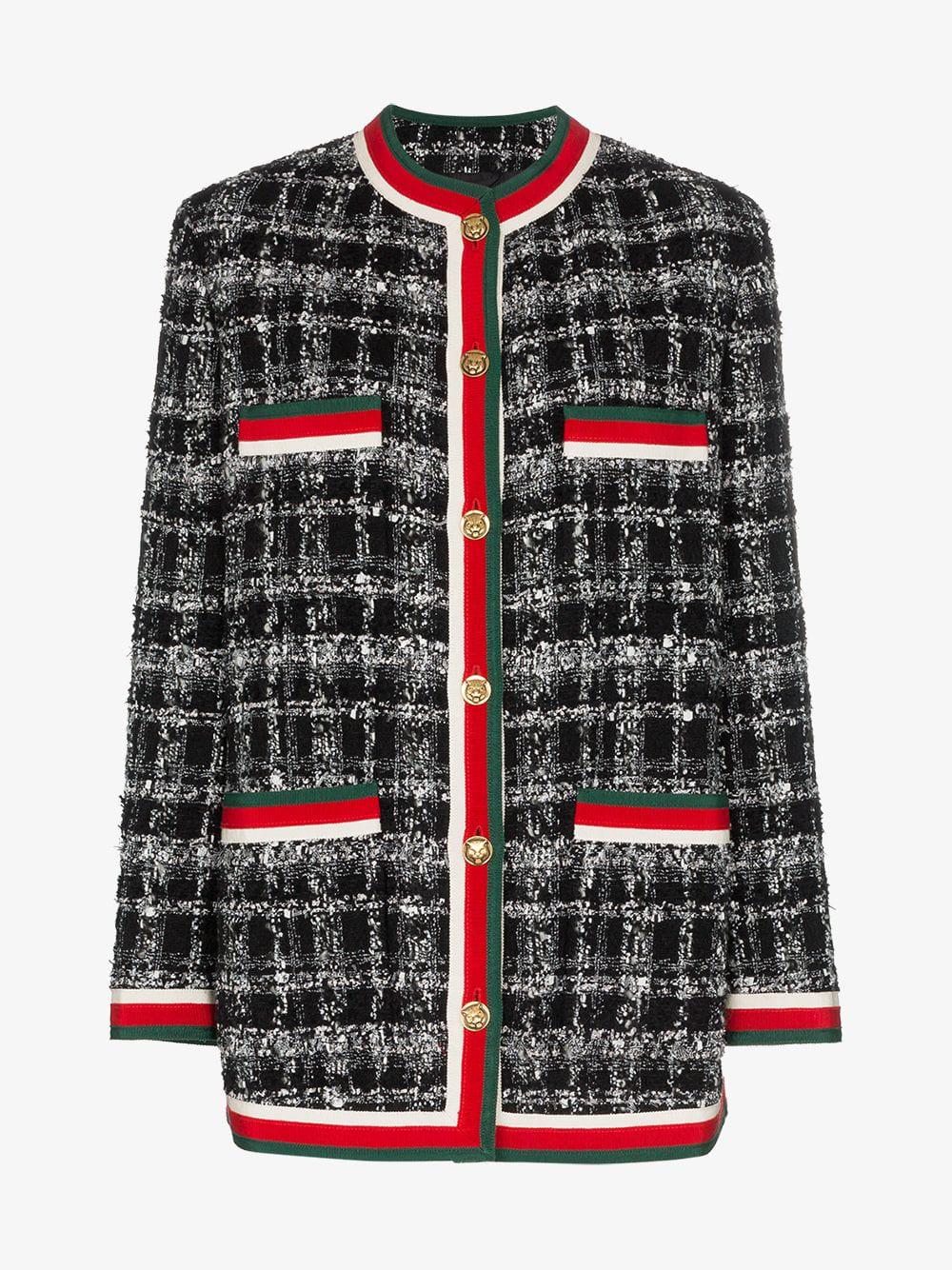 gucci tweed coat