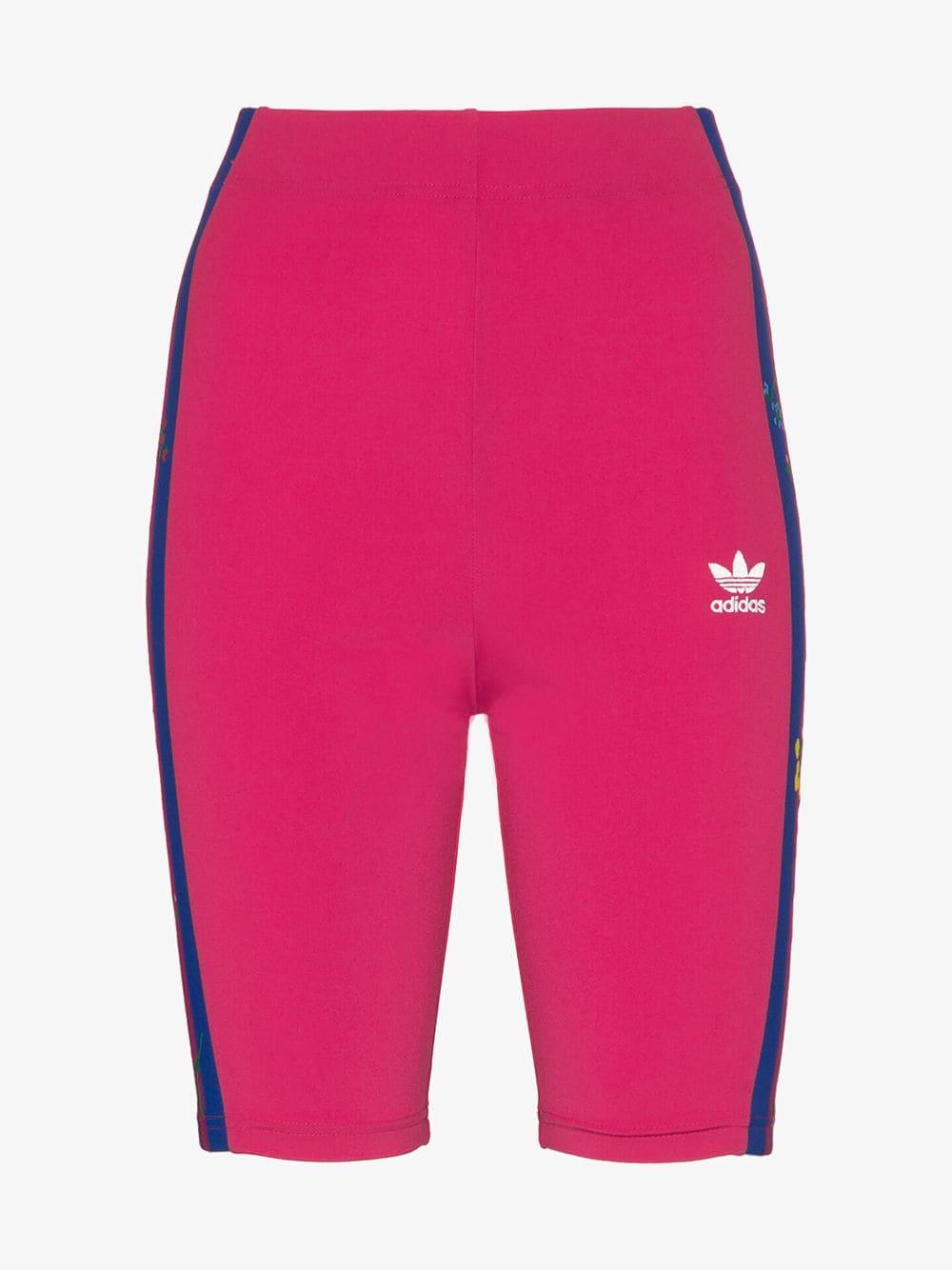 pink adidas cycling shorts