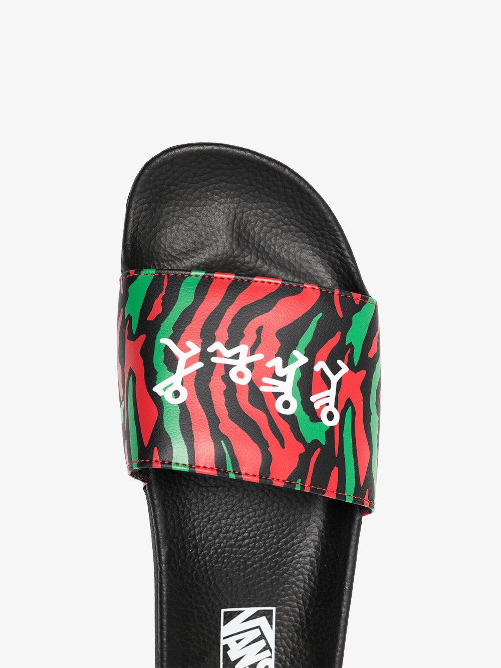 Vans X A Tribe Called Quest Slides in Red for Men | Lyst