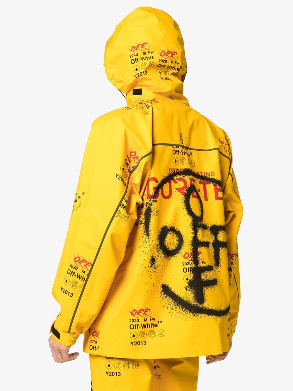 Off-White c/o Virgil Abloh Yellow Goretex Lounge Pants for Men