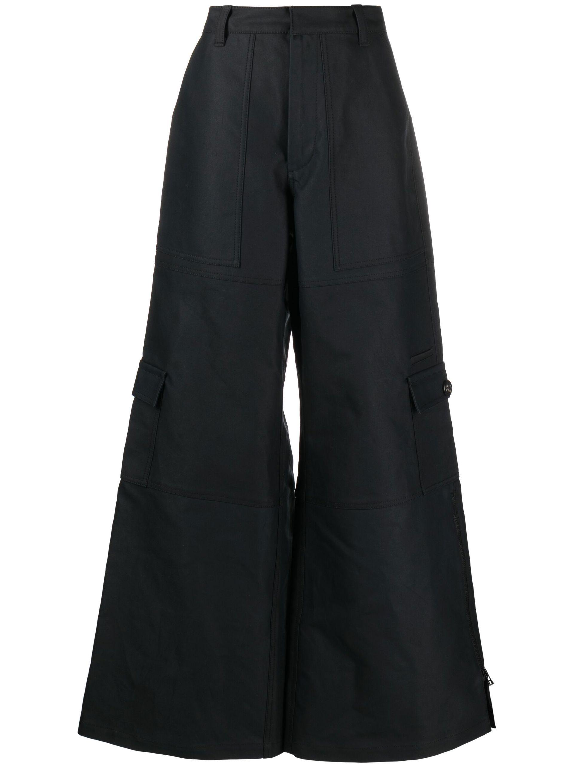 Marc Jacobs High-rise Wide-leg Cargo Trousers in Blue | Lyst
