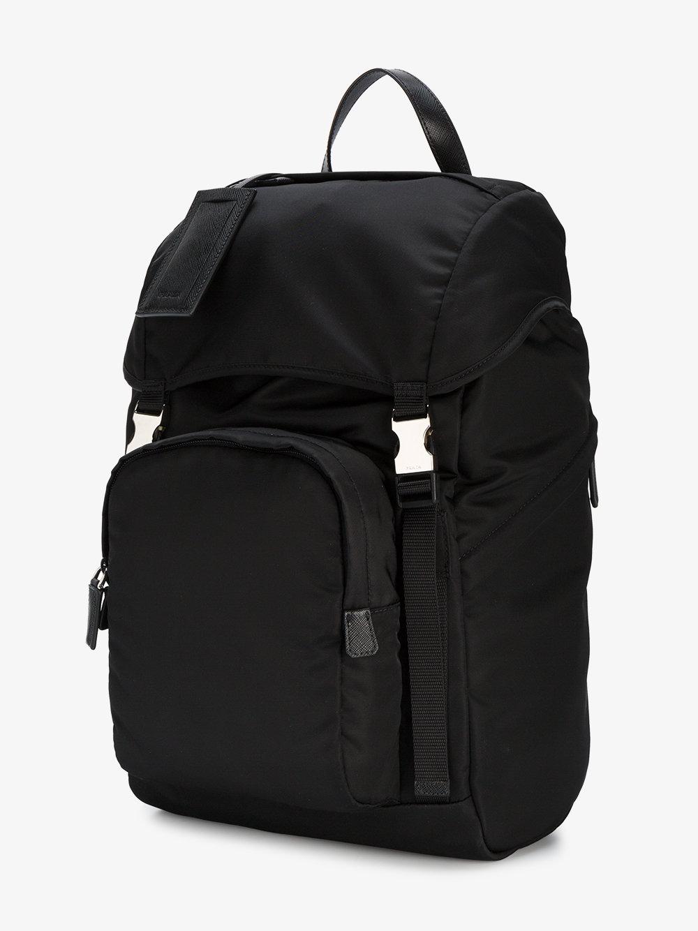 prada black nylon backpack