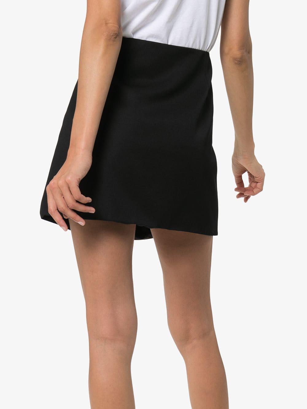 Versace Safety Pin Miniskirt in Black | Lyst