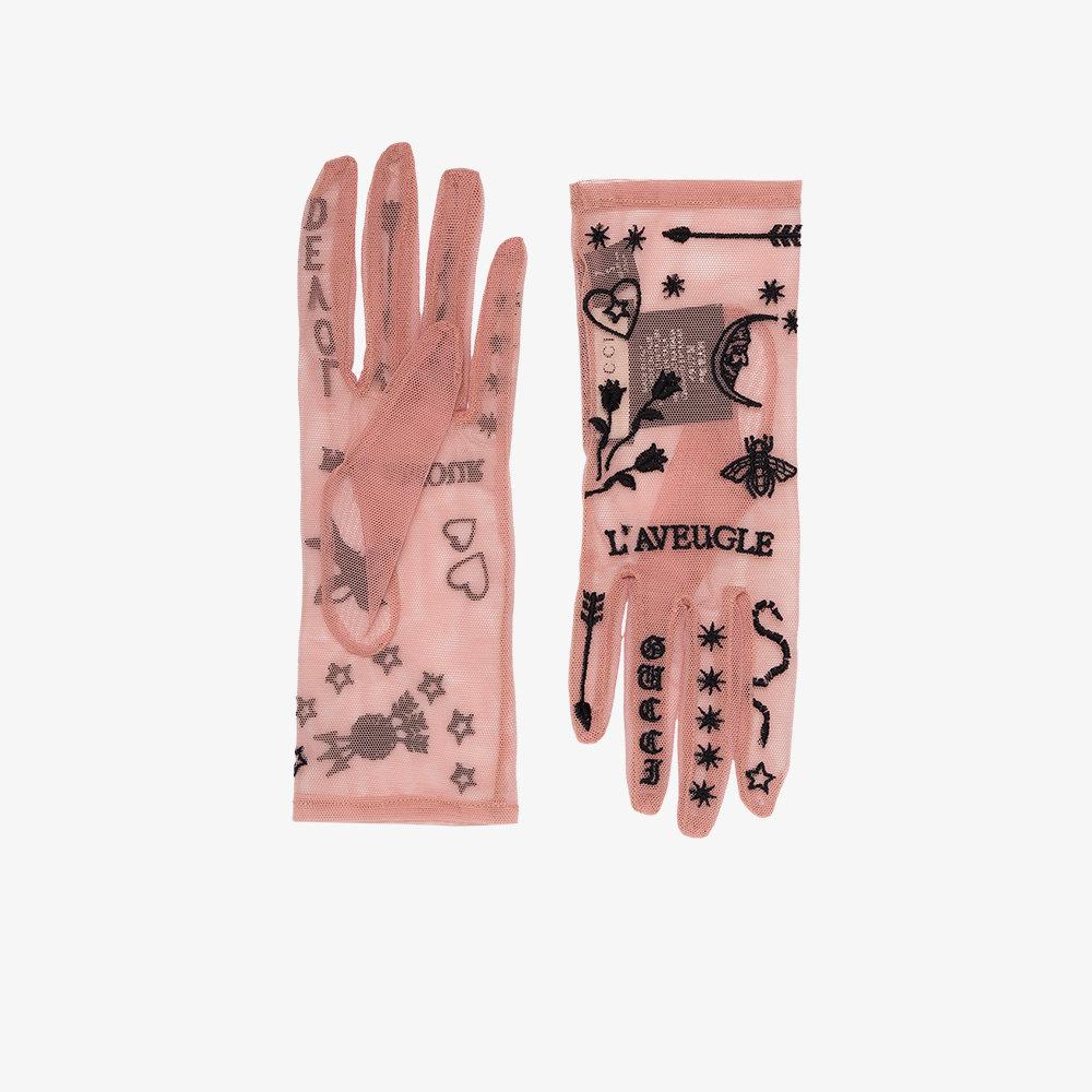 gucci sheer gloves