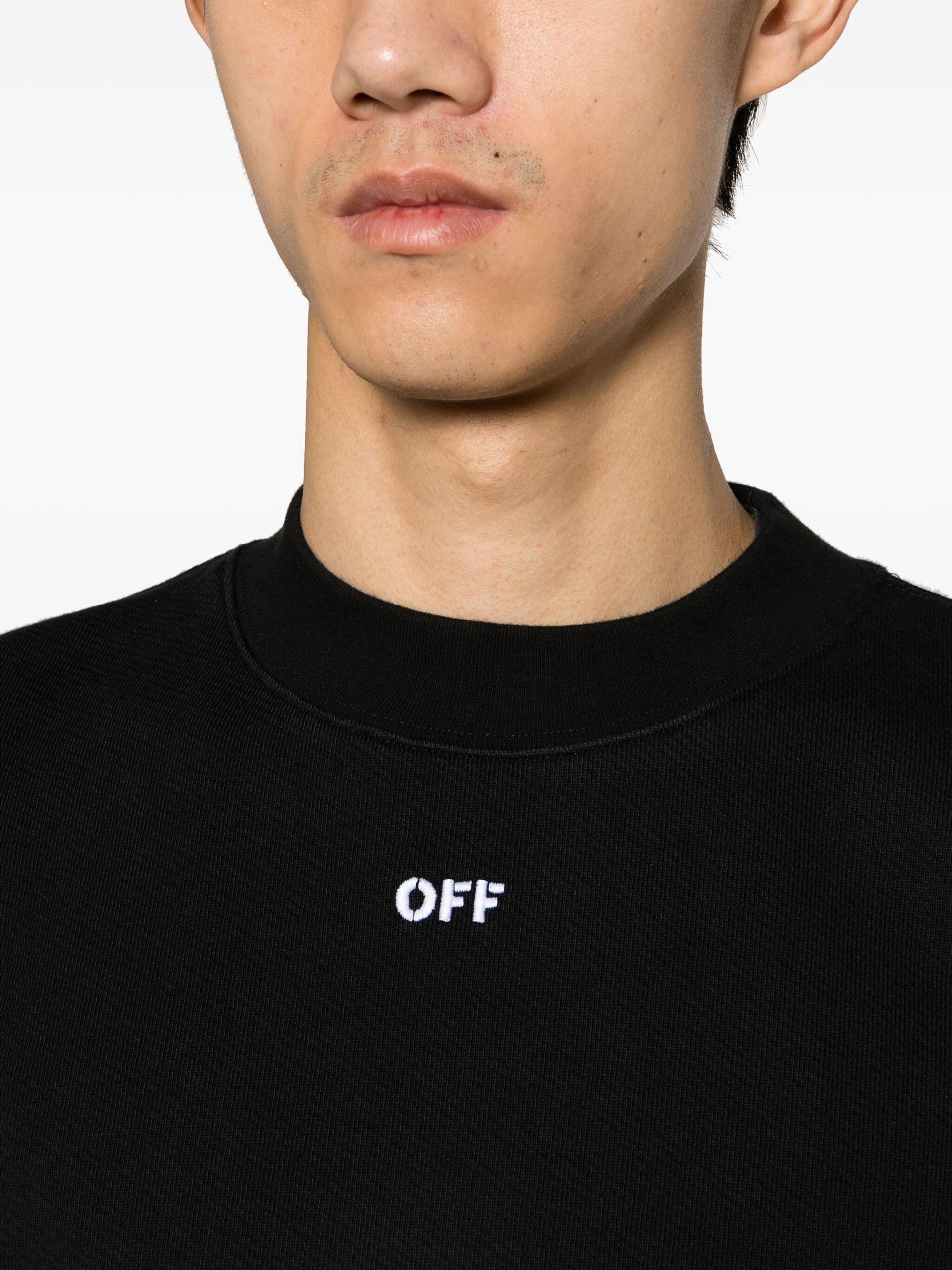 Off-white sweatshirt with embroidered logo