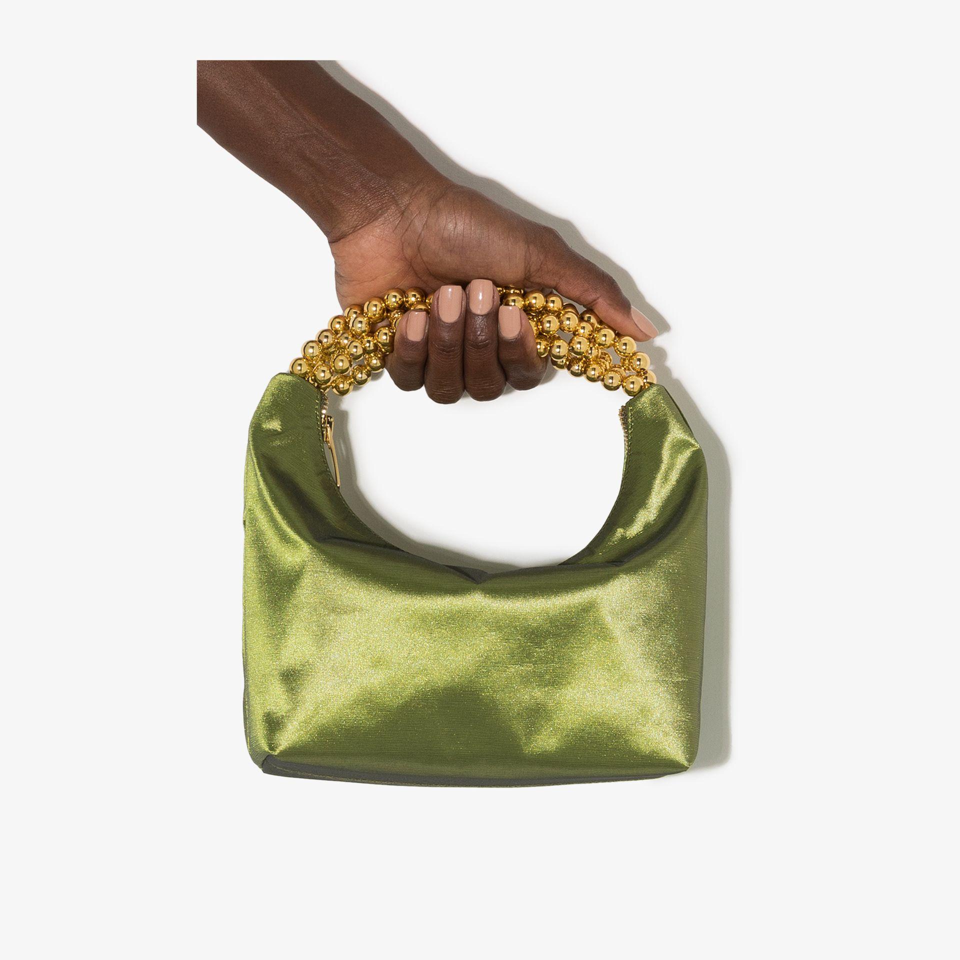 Olive green clutch bag online