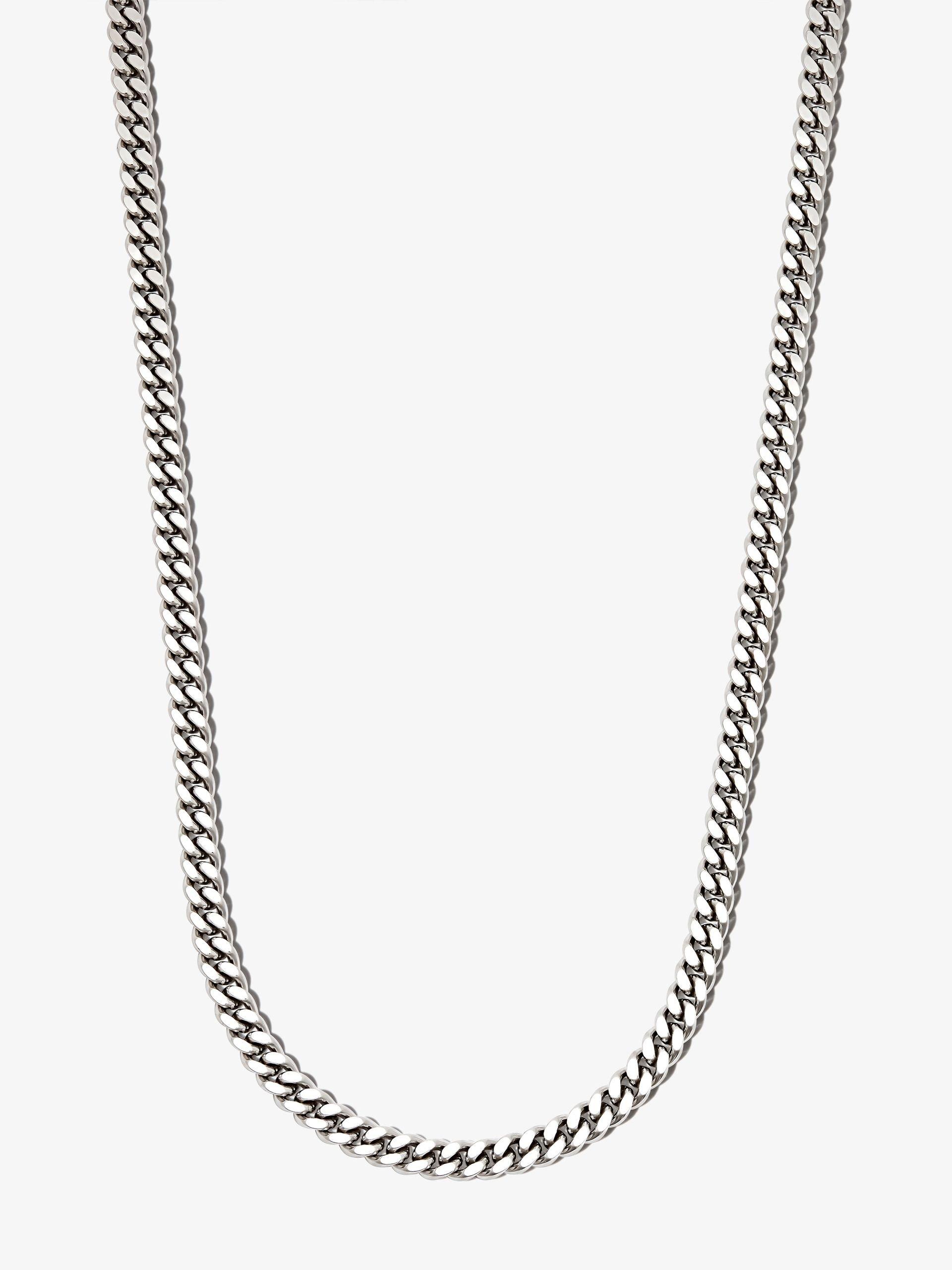 Tom Wood Sterling Silver Curb L Chain 