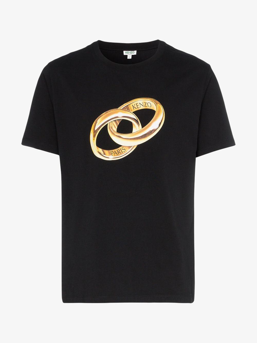 black and gold kenzo shirt