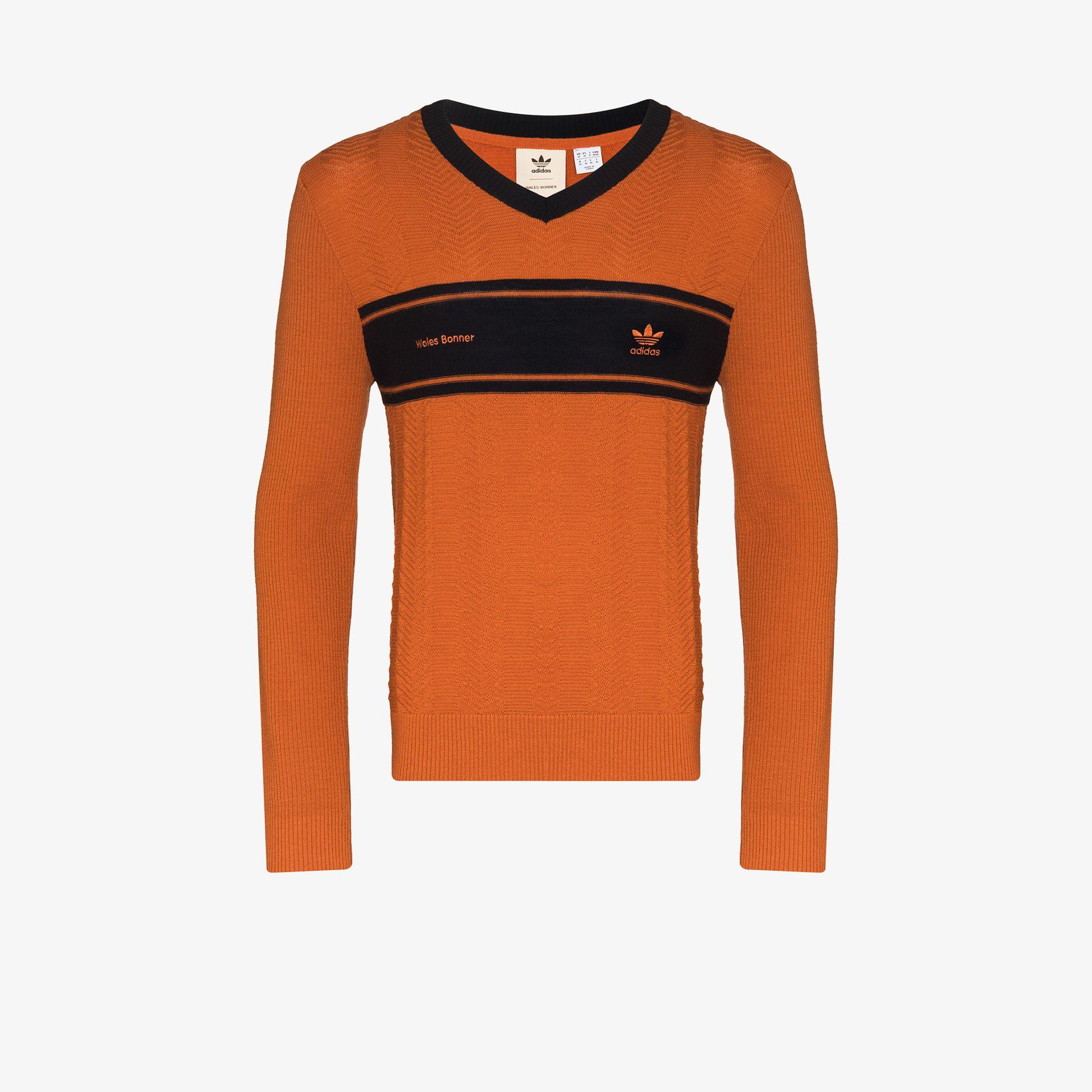 adidas X Wales Bonner Knitted Long Sleeve T-shirt in Orange for Men | Lyst