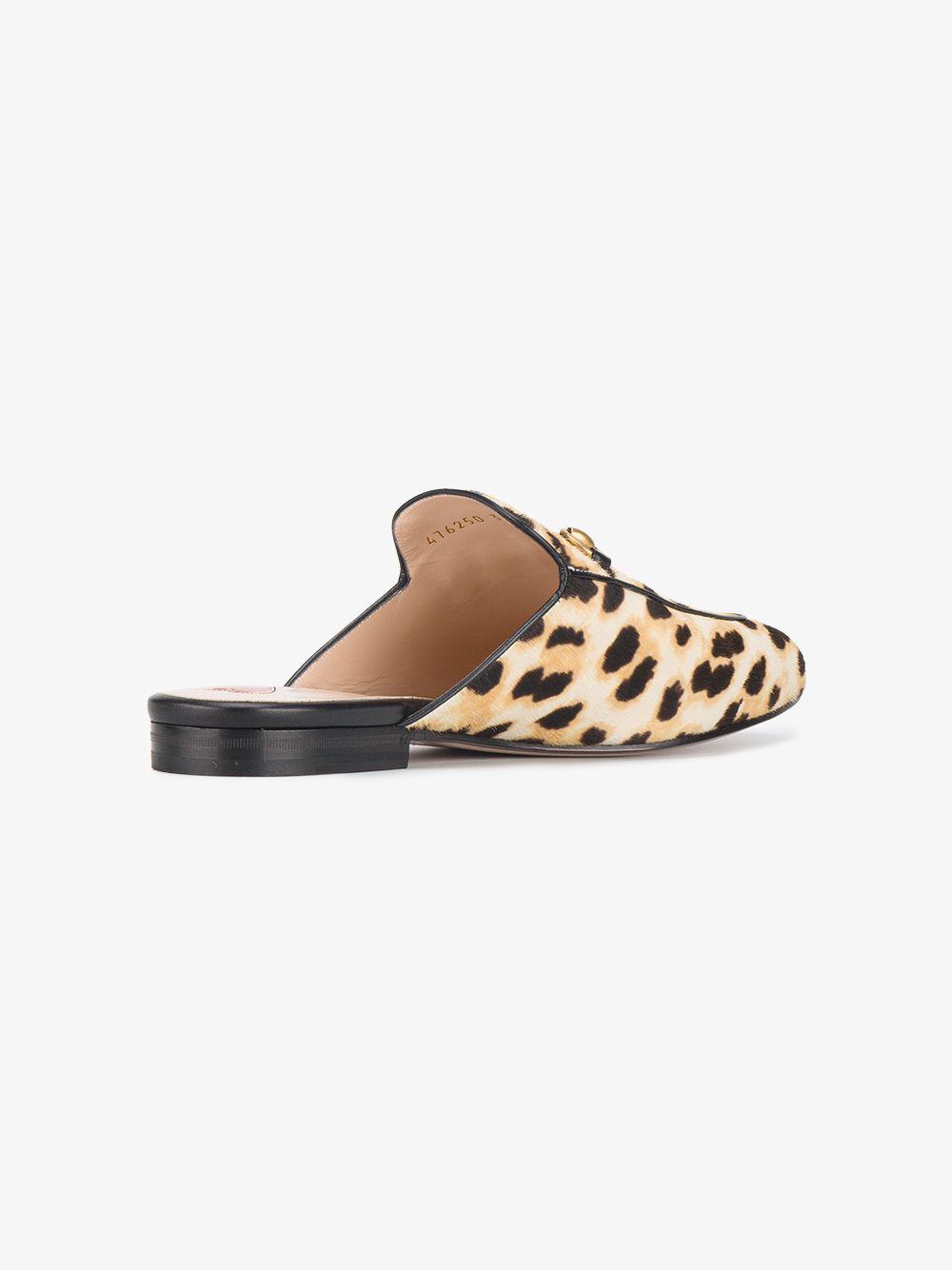 gucci princetown leopard
