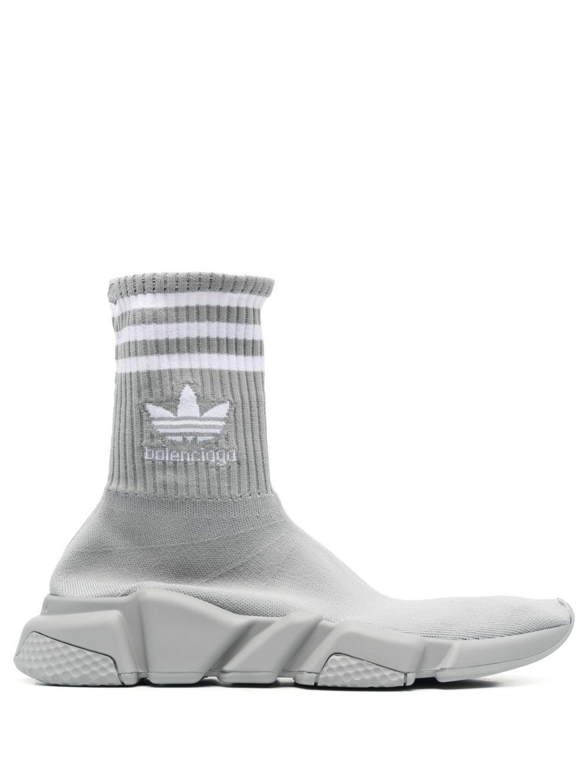 Balenciaga X Adidas Speed Sock Style Sneakers in Grey Lyst Australia