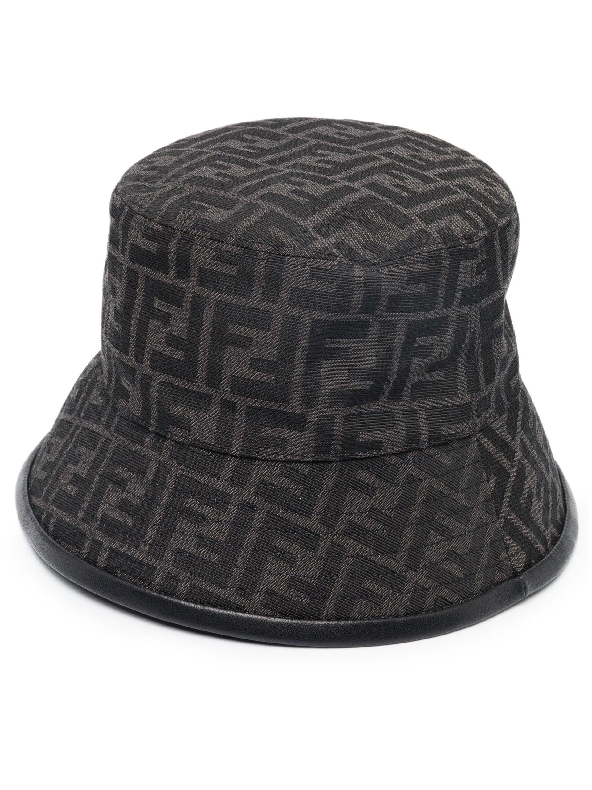 Men's Ff Fabric Bucket Hat by Fendi