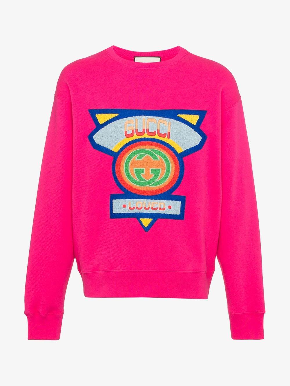 Gucci Cotton Sweatshirt With '80s Patch 