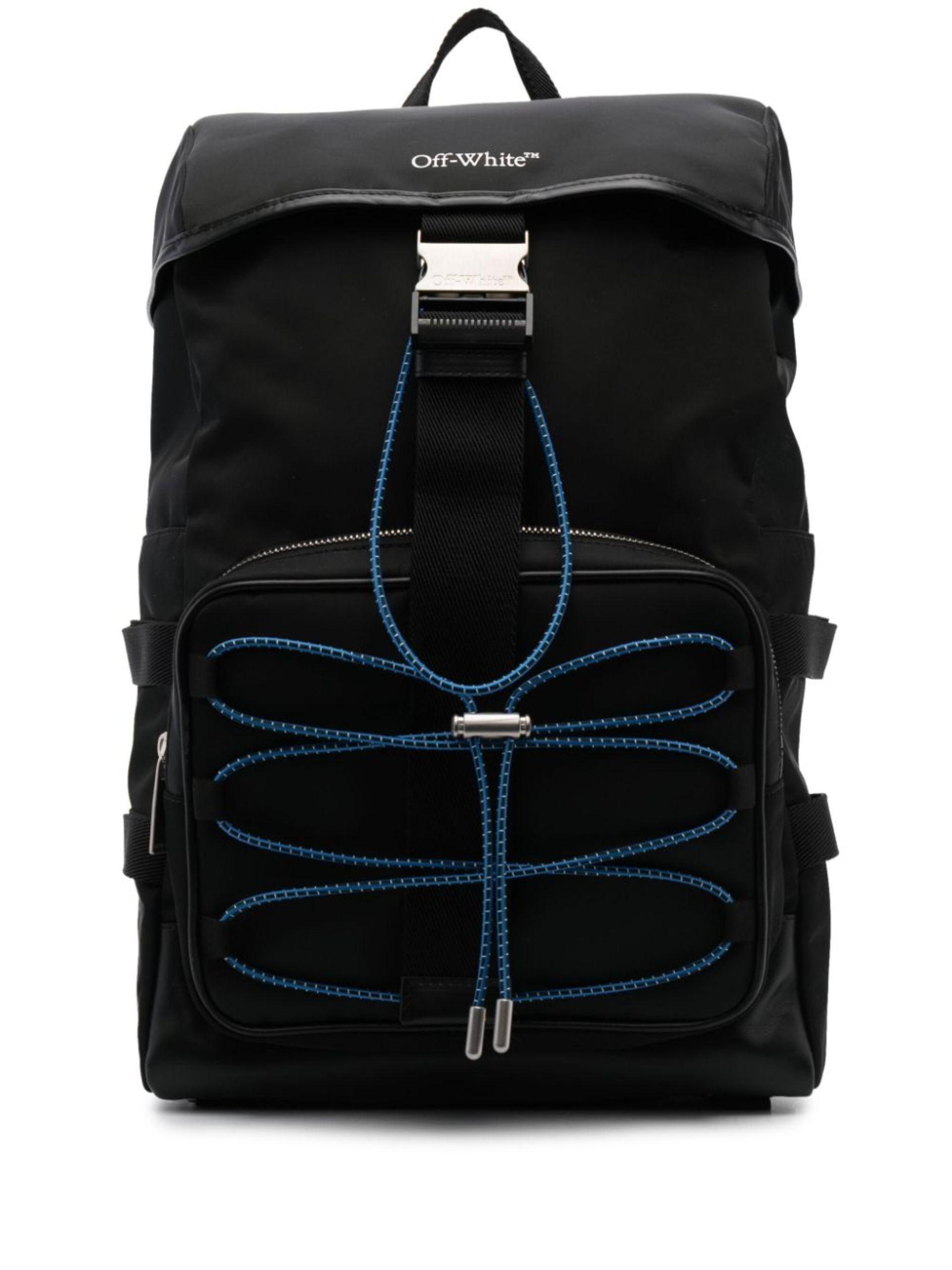 Off-White c/o Virgil Abloh Brushed Arrows-print Leather Backpack in Black  for Men