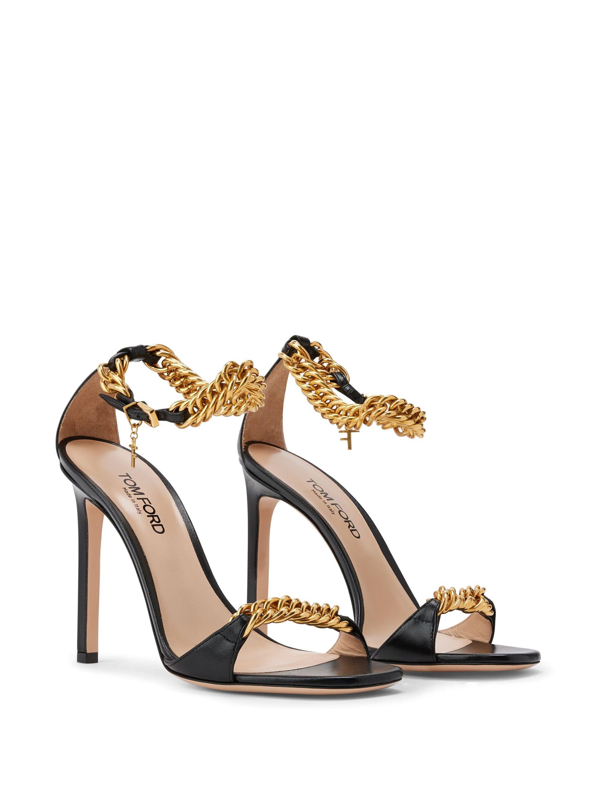 Buy Stella McCartney Chain-link Strappy Sandals - Black At 39% Off |  Editorialist