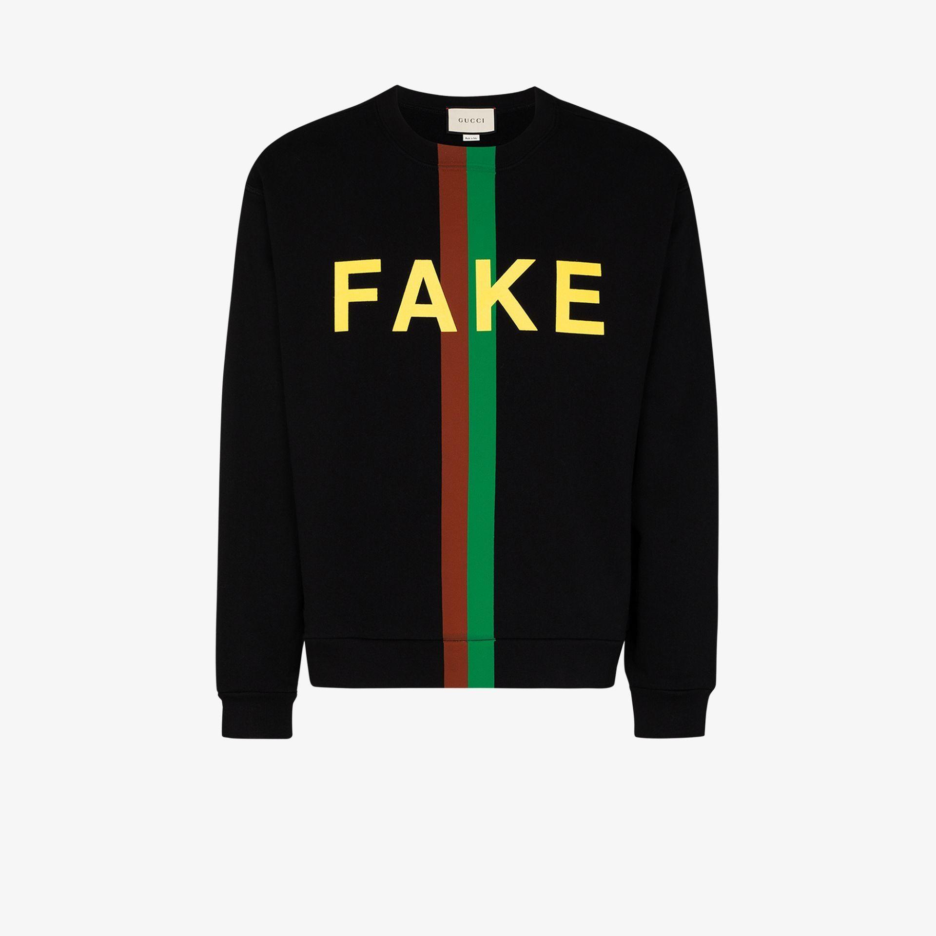 Gucci Print Sweatshirt in Black for | Lyst
