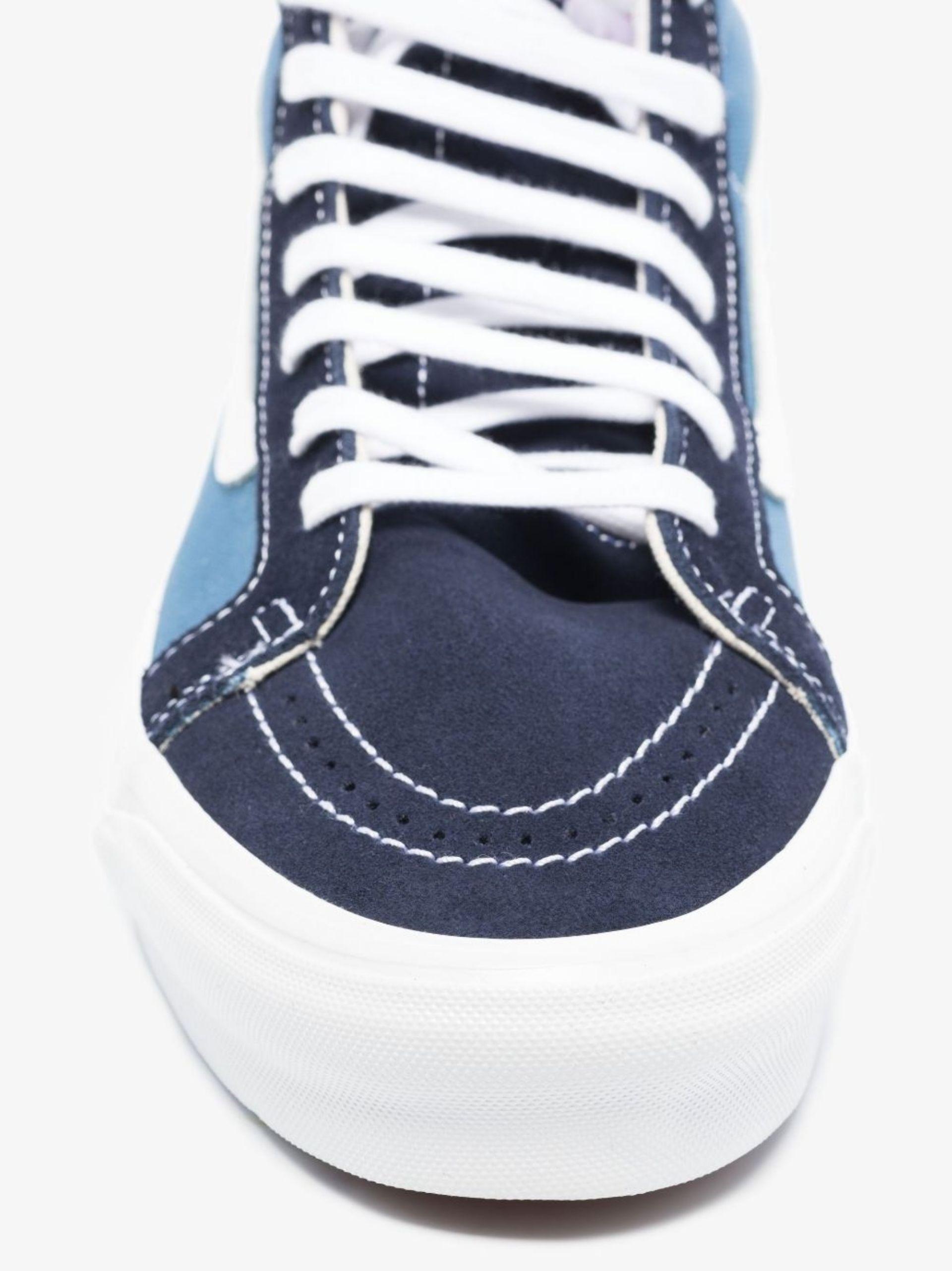 Vans Canvas Sk8 Hi - Shoes in Navy (Blue) for Men - Save 65% | Lyst