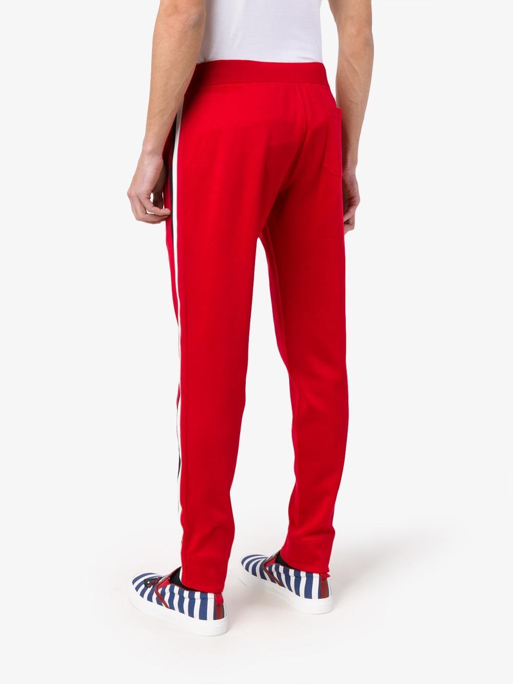gucci pants red