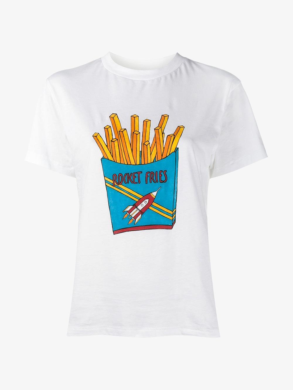 Ganni Cotton Rocket Fries Print T-shirt 