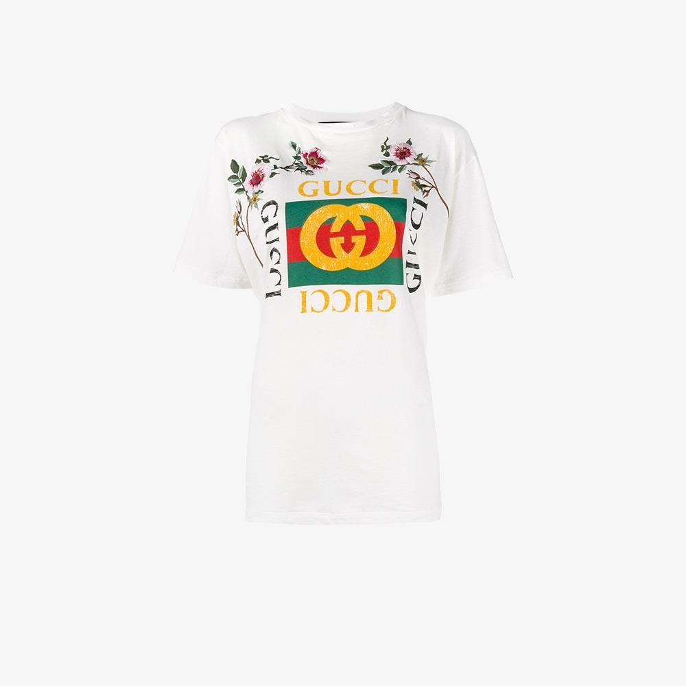 gucci white t shirt women's