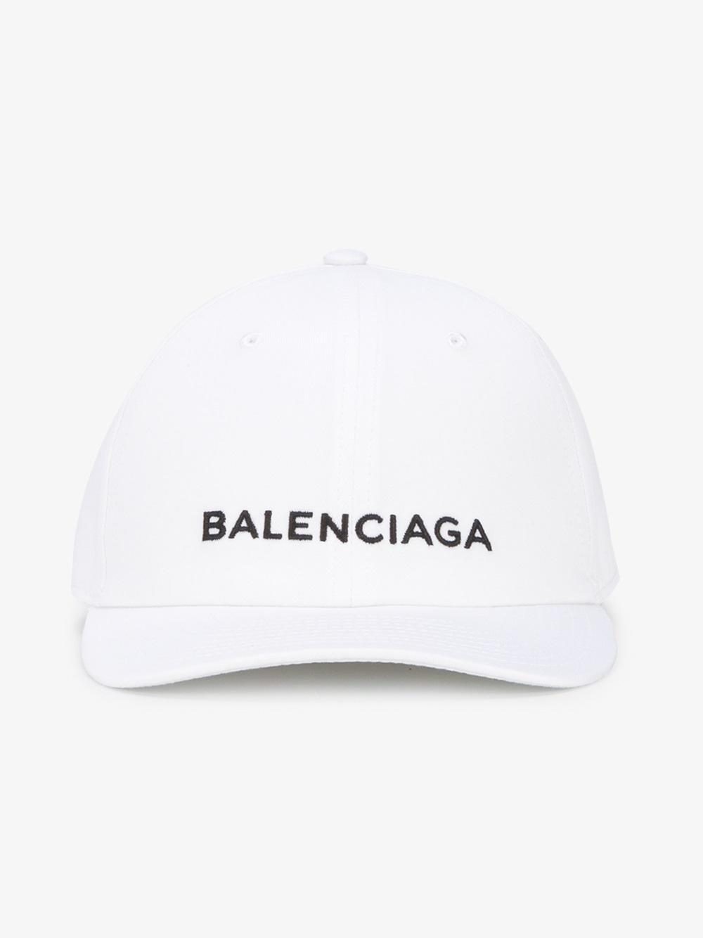 Balenciaga Cotton Logo Baseball Cap in 