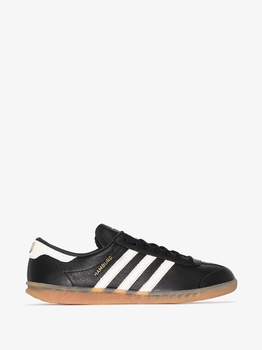 adidas hamburg black leather